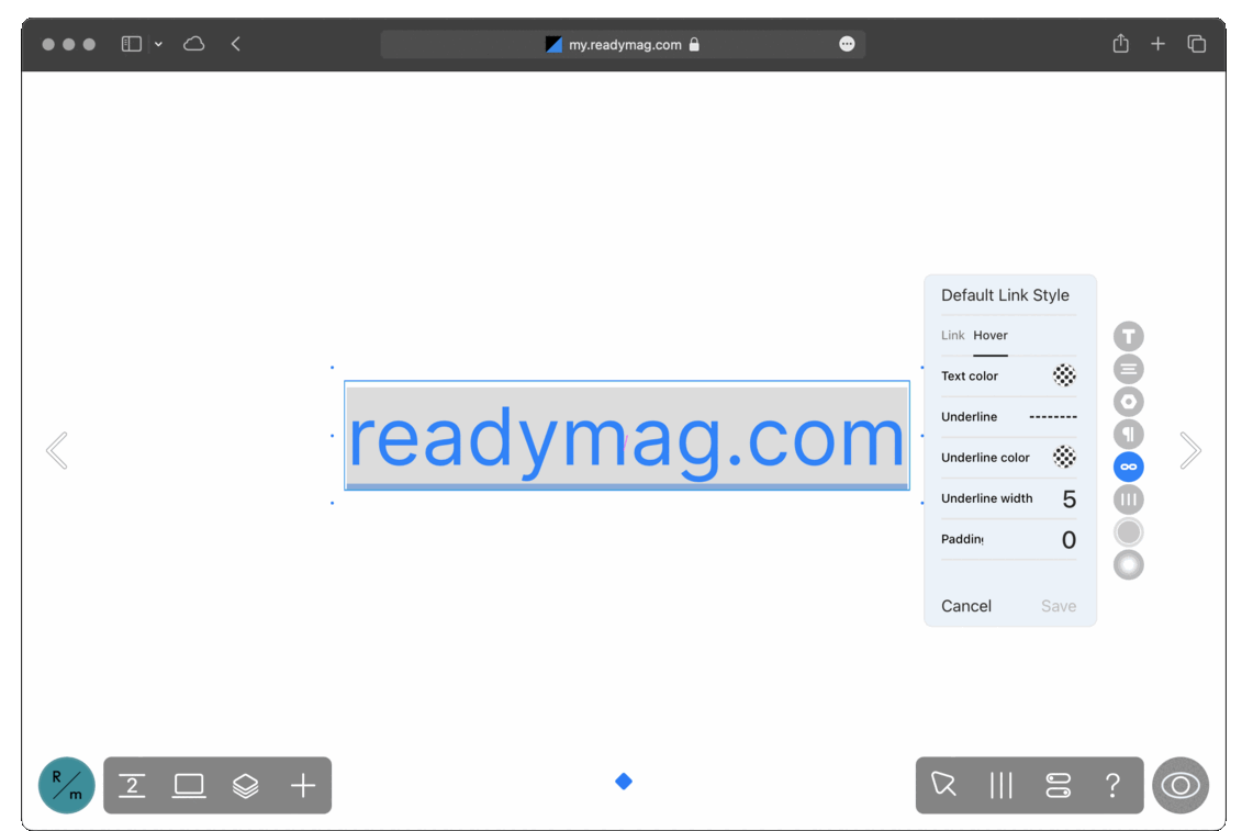 Links – Readymag Help