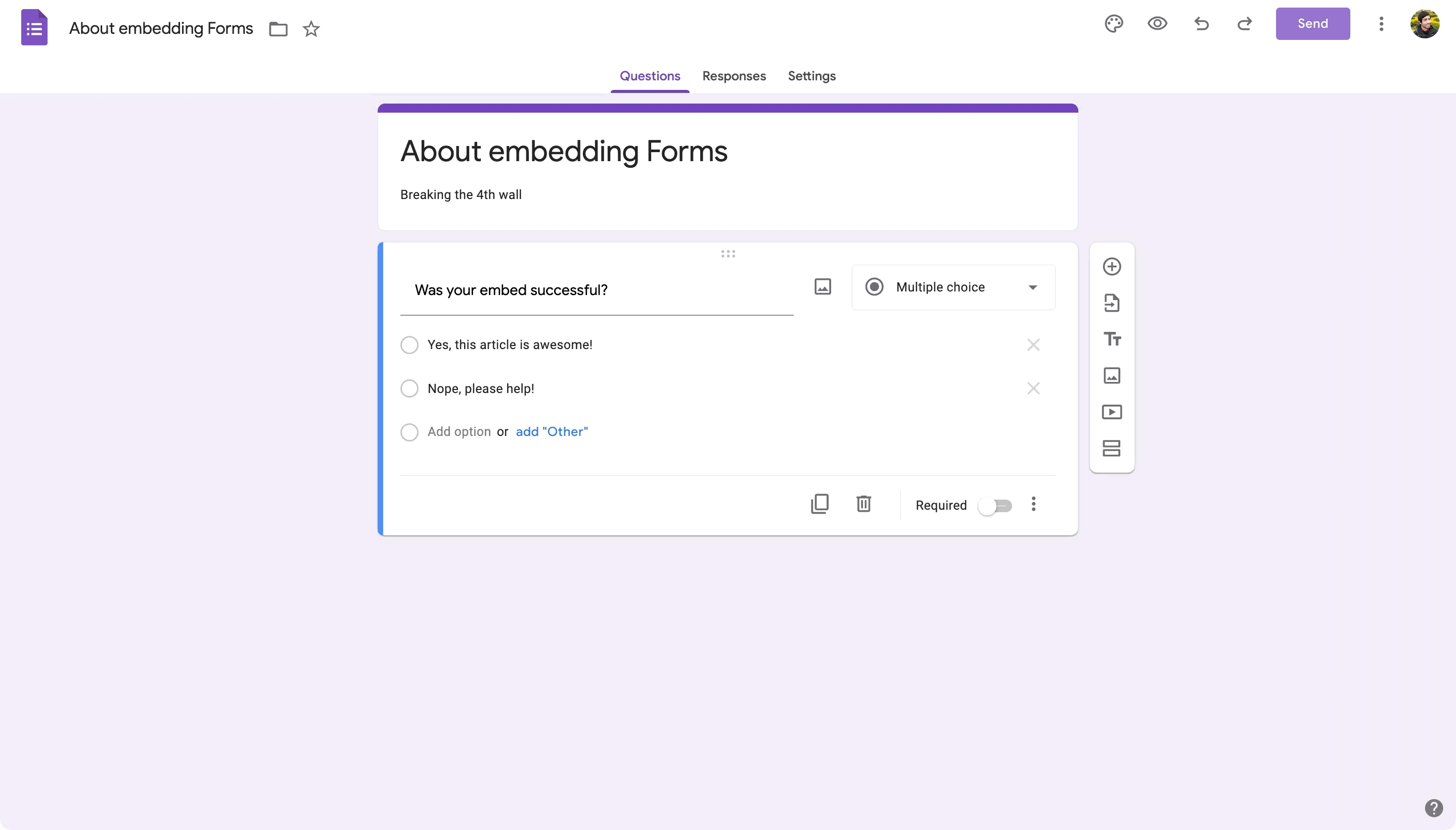 Google Forms Readymag Help